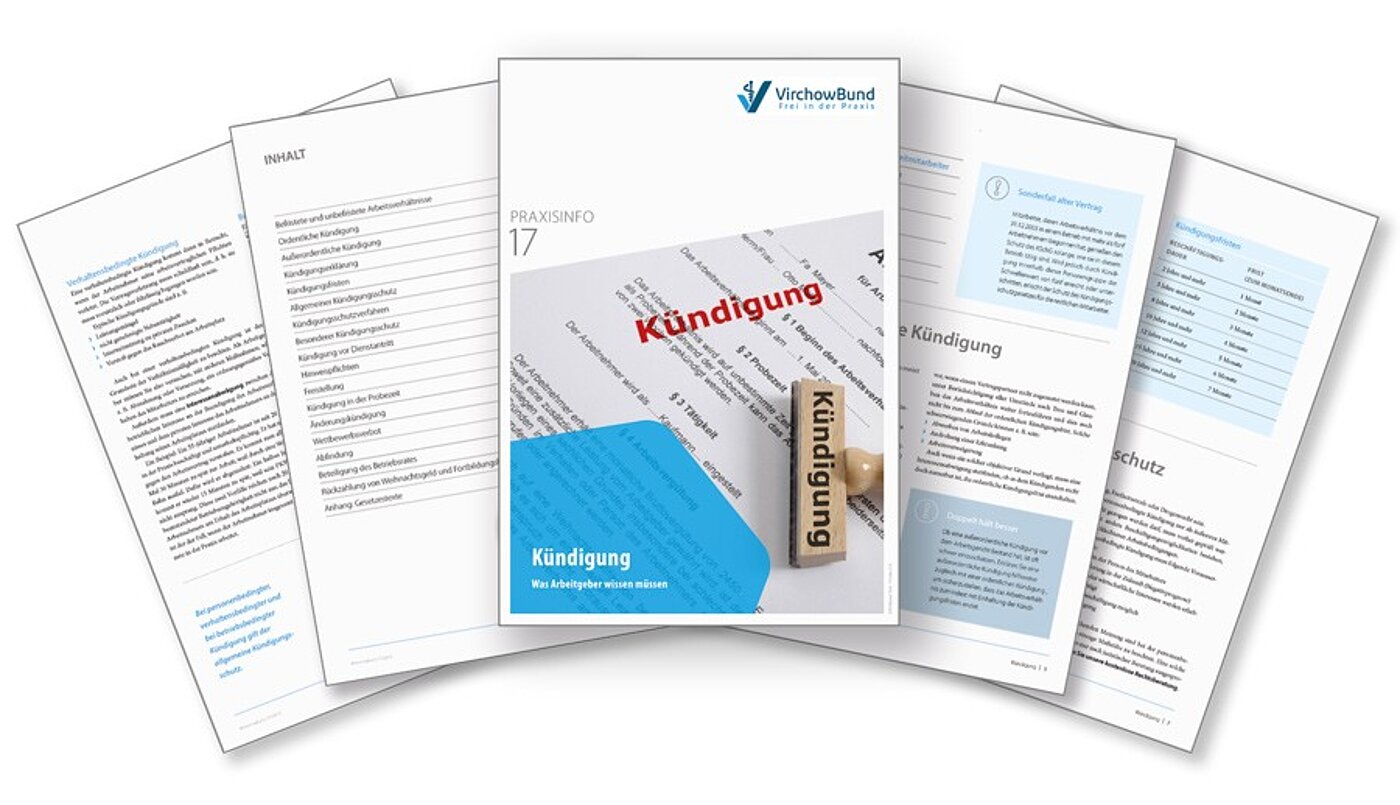 Vorschauansicht der Praxisinfo "Kündigung"