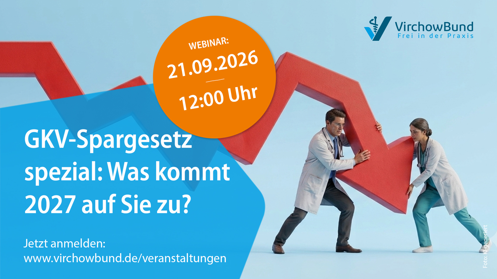 GKV-Spargesetz spezial: Was kommt 2027 auf Sie zu? Webinar am 21.09.2026, um 12 Uhr
